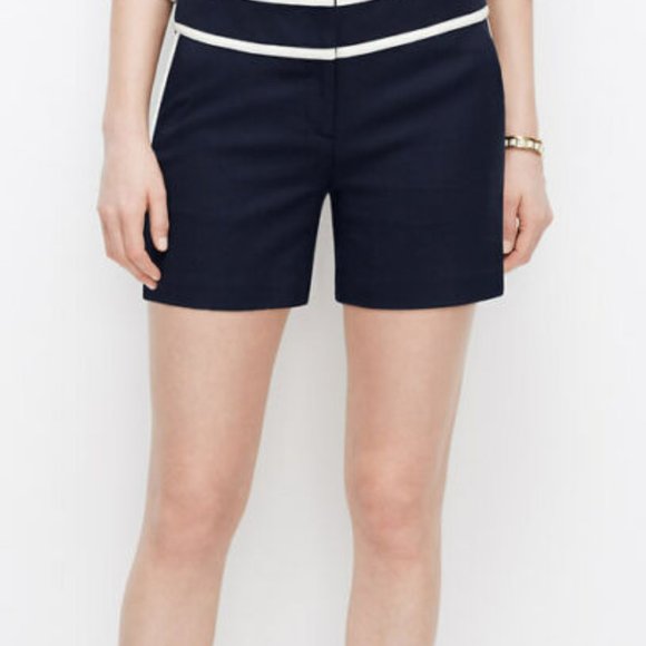 Ann Taylor White Tipped CIty Shorts $59 NWT - Picture 1 of 9